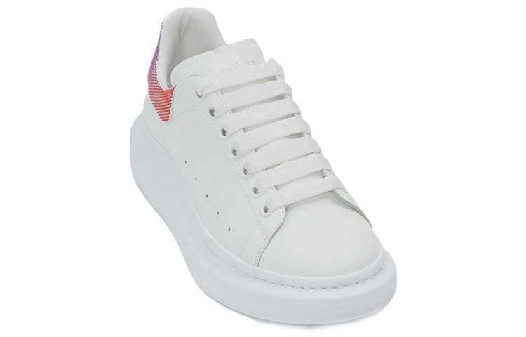 Alexander McQueen Thick-soled Low-top Sneakers 'White Pink Purple' 711139WICG48983