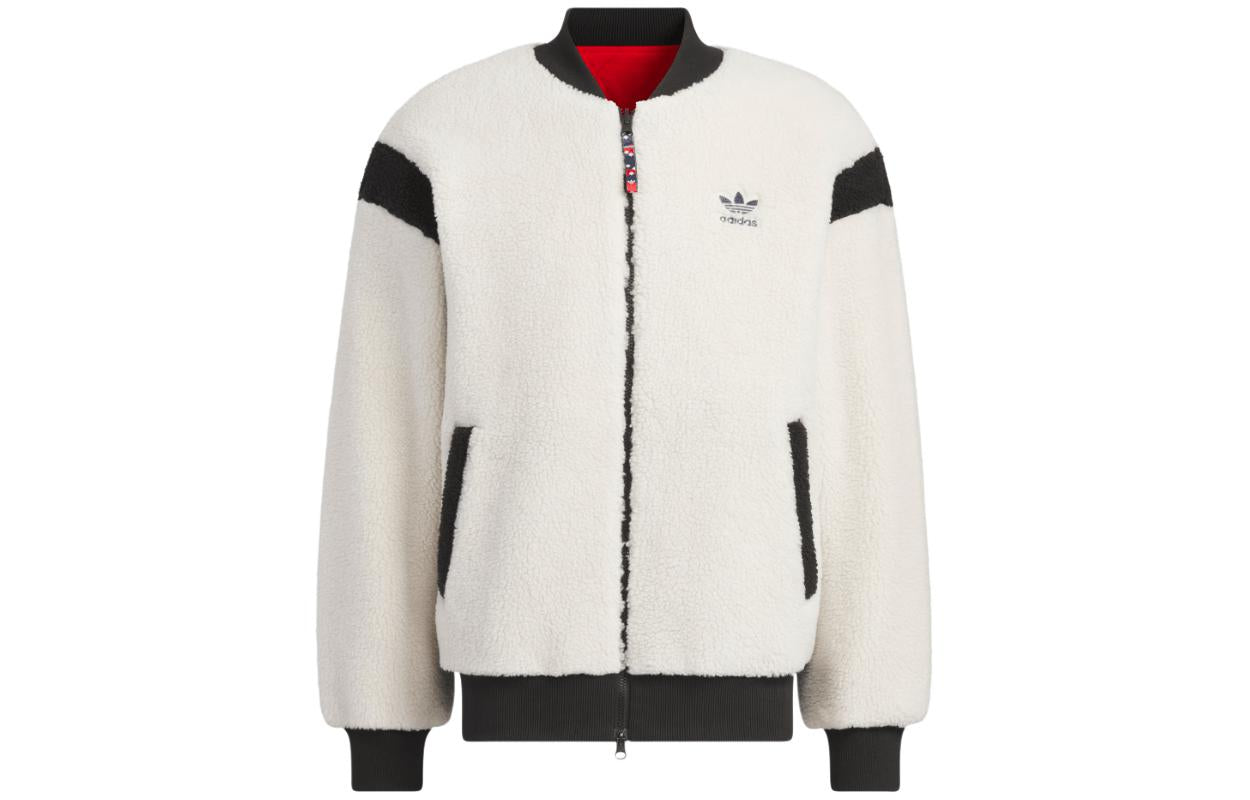 adidas Originals x Feifei Ruan Reversible Sherpa Jackets Asia Sizing 'White Red' IX4214