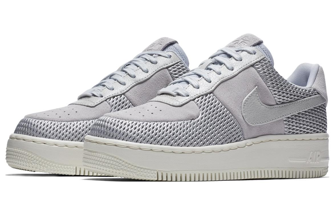 (WMNS) Nike Air Force 1 Upstep Premium 'Metallic Platinum' 917590-001