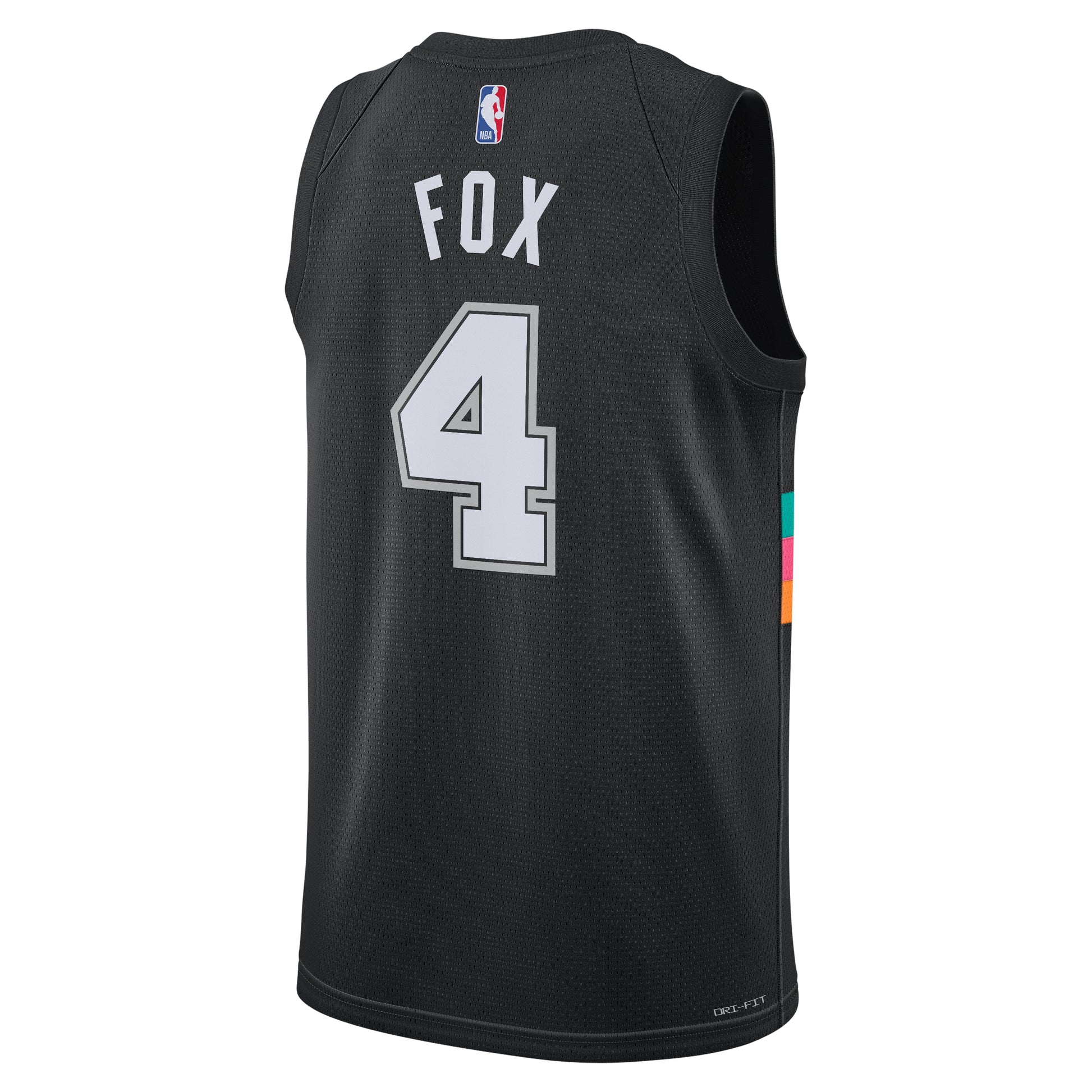 Nike NBA De'Aaron Fox San Antonio Spurs City Edition Swingman Jersey 'Black' HM5996-015