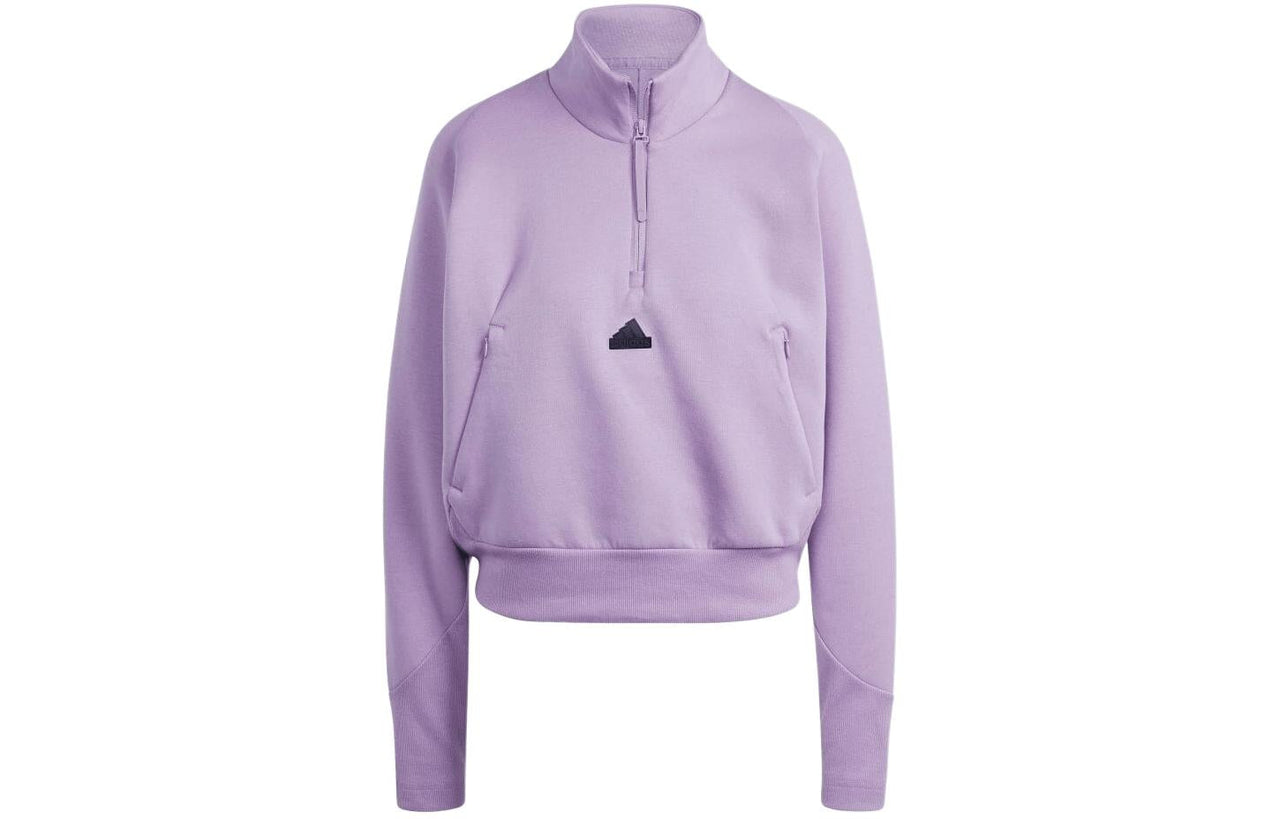 (WMNS) adidas ZNE Quarter-Zip Track Jacket Asia Sizing 'Purple' IS3899