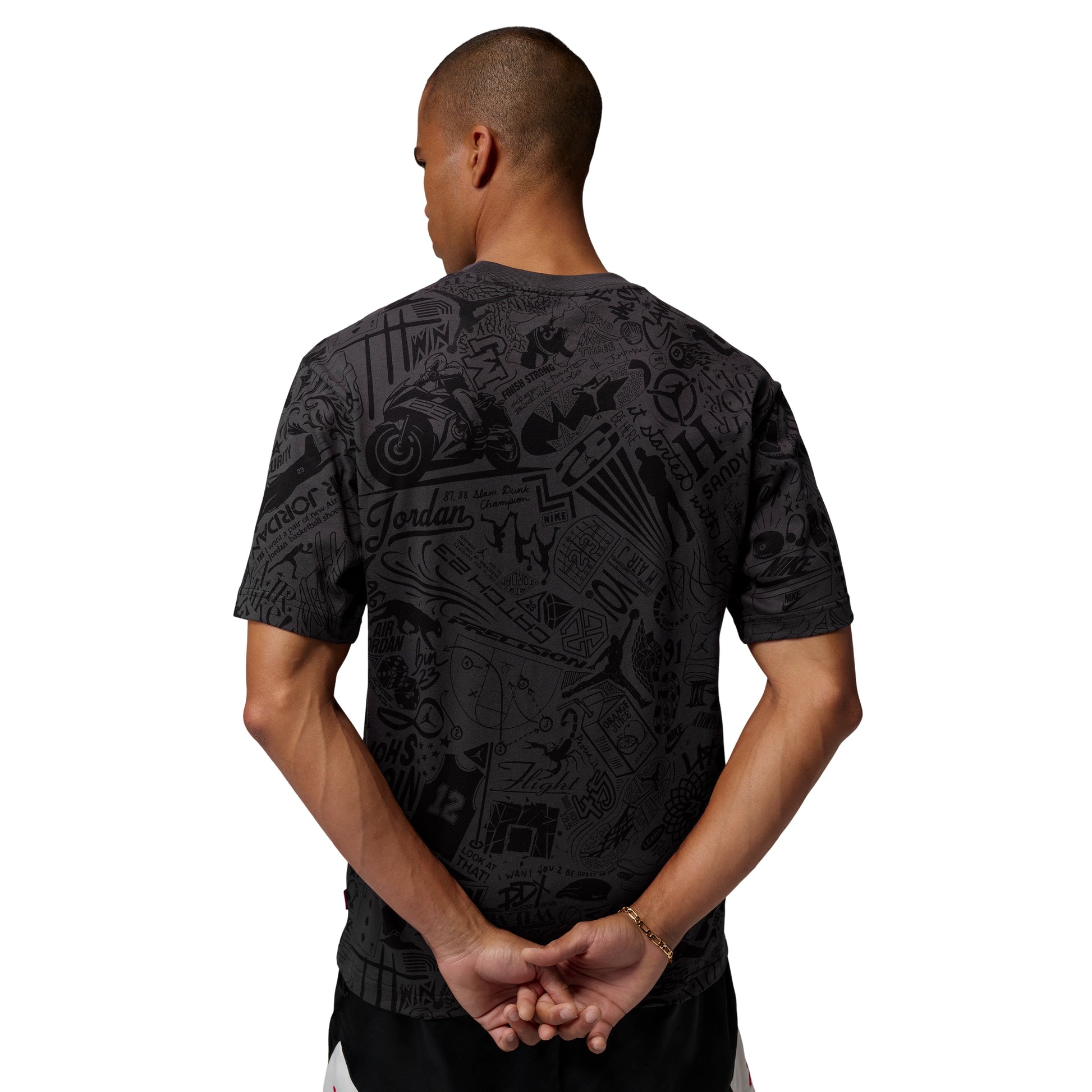 Jordan Brooklyn T-Shirt 'Sail University Red' IM9994-010