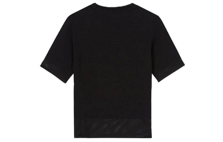 KENZO Alphabet Logo Printing Round Neck Short Sleeve Black FA5-2TS617-986-99