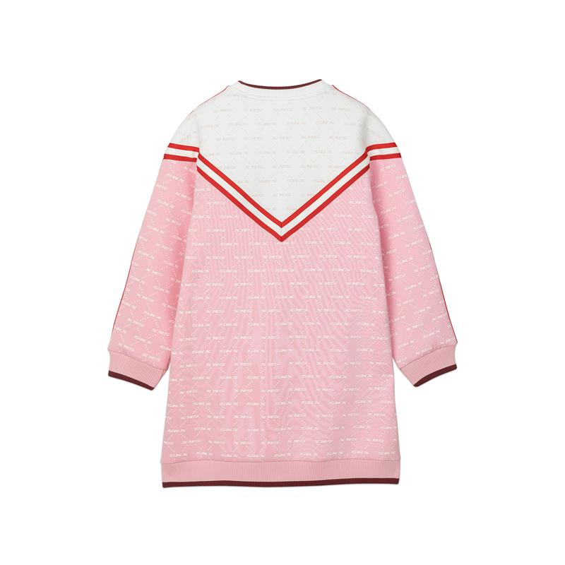 (GS) Skechers SKX Full Printed Dress 'Pink White' L121G055