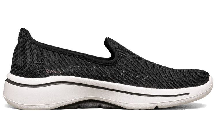 (WMNS) Skechers Go Walk Arch Fit 'Black White' 896018-BKW
