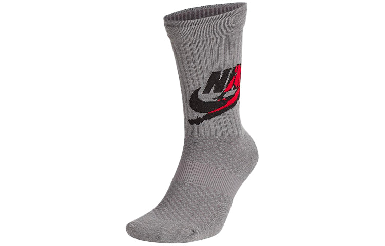 Air Jordan Breathable Mid Tops Sports Socks One Pair Gray SK0112-091