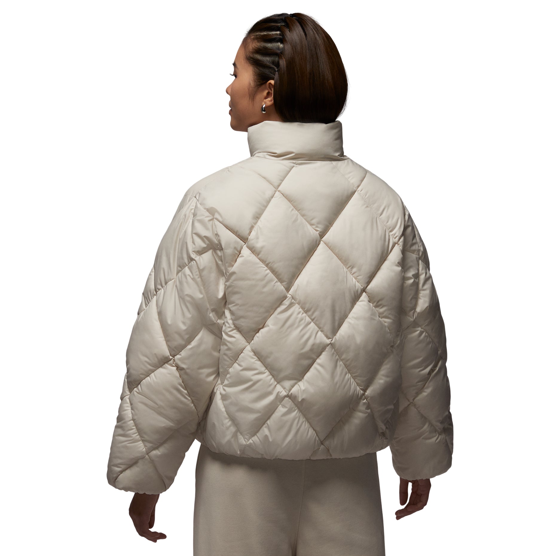 (WMNS) Air Jordan Brooklyn Quilted Puffer Jacket 'Light Orewood Brown' HV0418-104