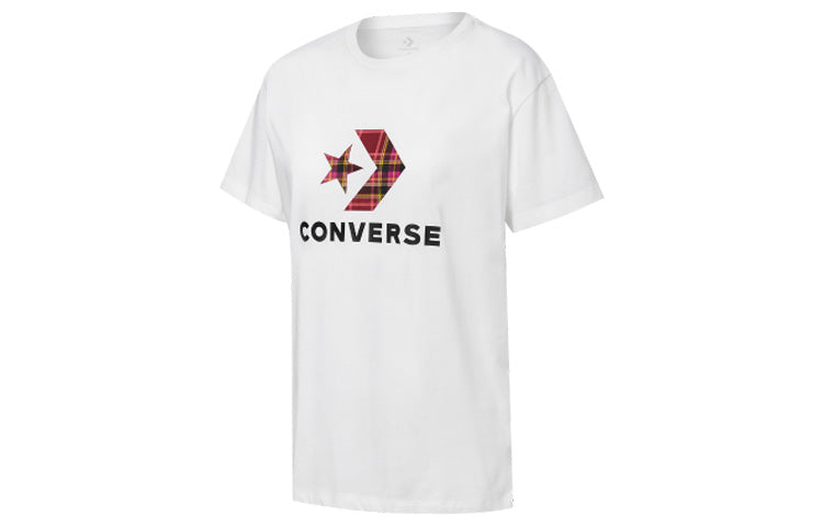 Converse Contrasting Colors Printing Short Sleeve 'White' 10020874102