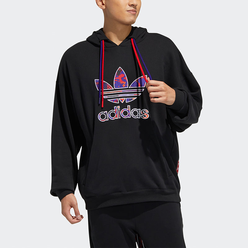 Men's adidas originals Cny 2 Logo Subject Printing Drawstring Sports Black GP1865