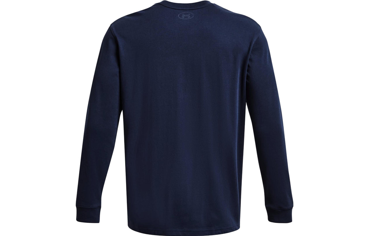 Under Armour Crest Heavyweight Long Sleeve T-shirt 'Midnight Navy Gold' 1379576-410