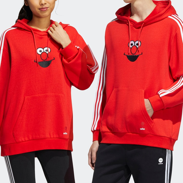 adidas neo x SESAME STREET Crossover Limited U Ss Hdy Elmo Casual Sports Stripe Red HD7300
