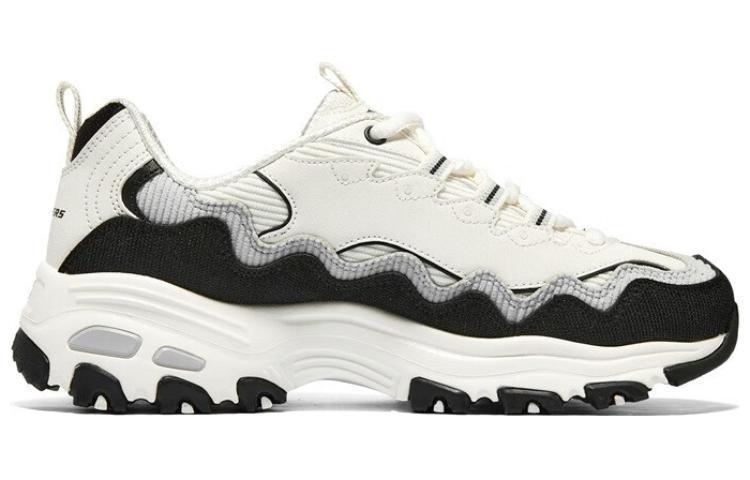(WMNS) Skechers D'Lites - Biggest Fan Shoes 'White Black' 896273-NTBK