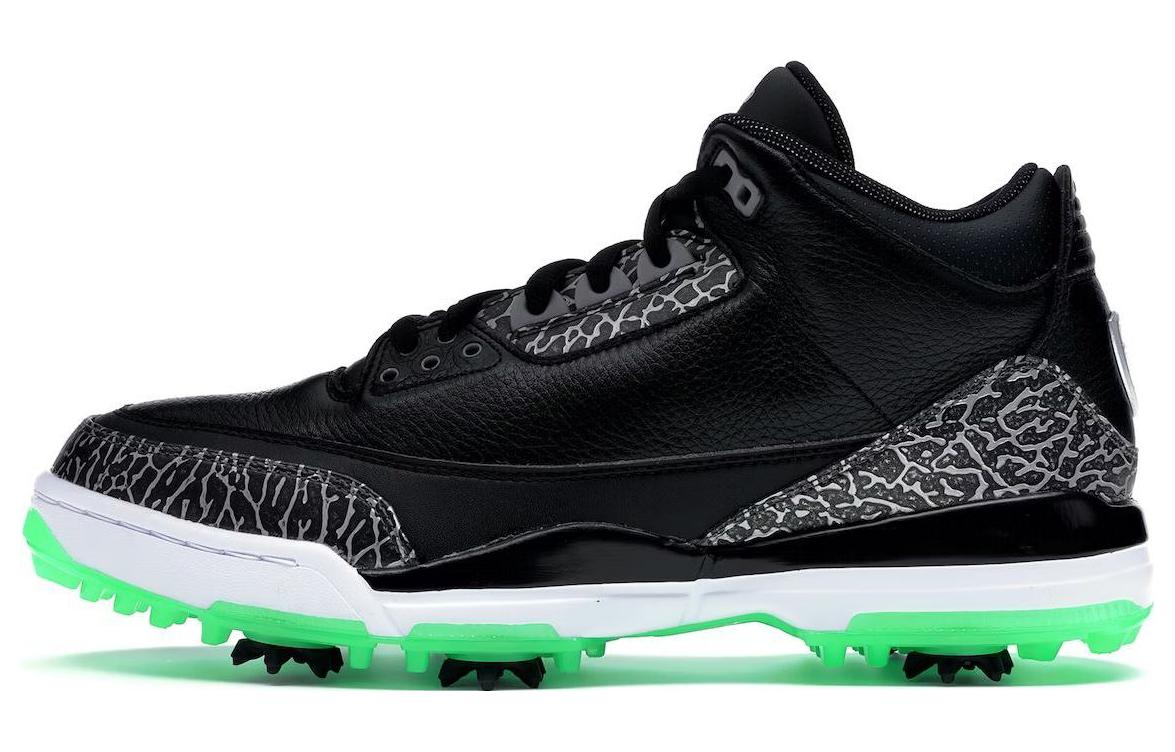 Air Jordan 3 Retro Golf 'Black Green Glow' AJ3783-001