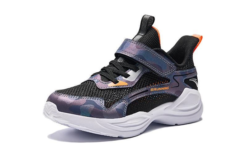(GS) ANTA Running Series Sneakers 'Black Orange' A312425506-5