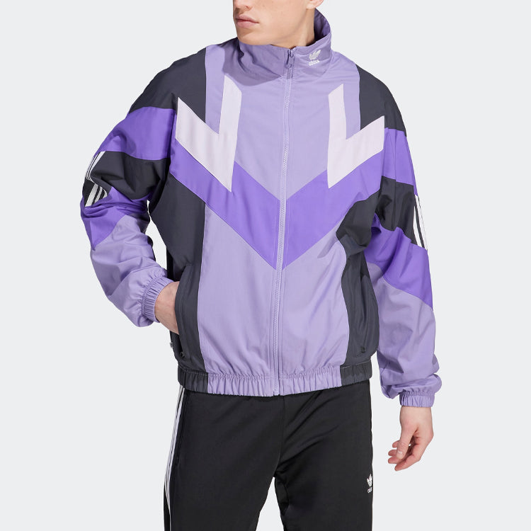 adidas originals Rekive Woven Track Jacket Asia Sizing 'Purple' IC6005