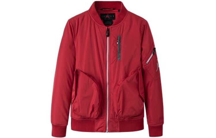 (GS) Air Jordan Coach Bomber Jacket 'Red' JD2042001GS-002