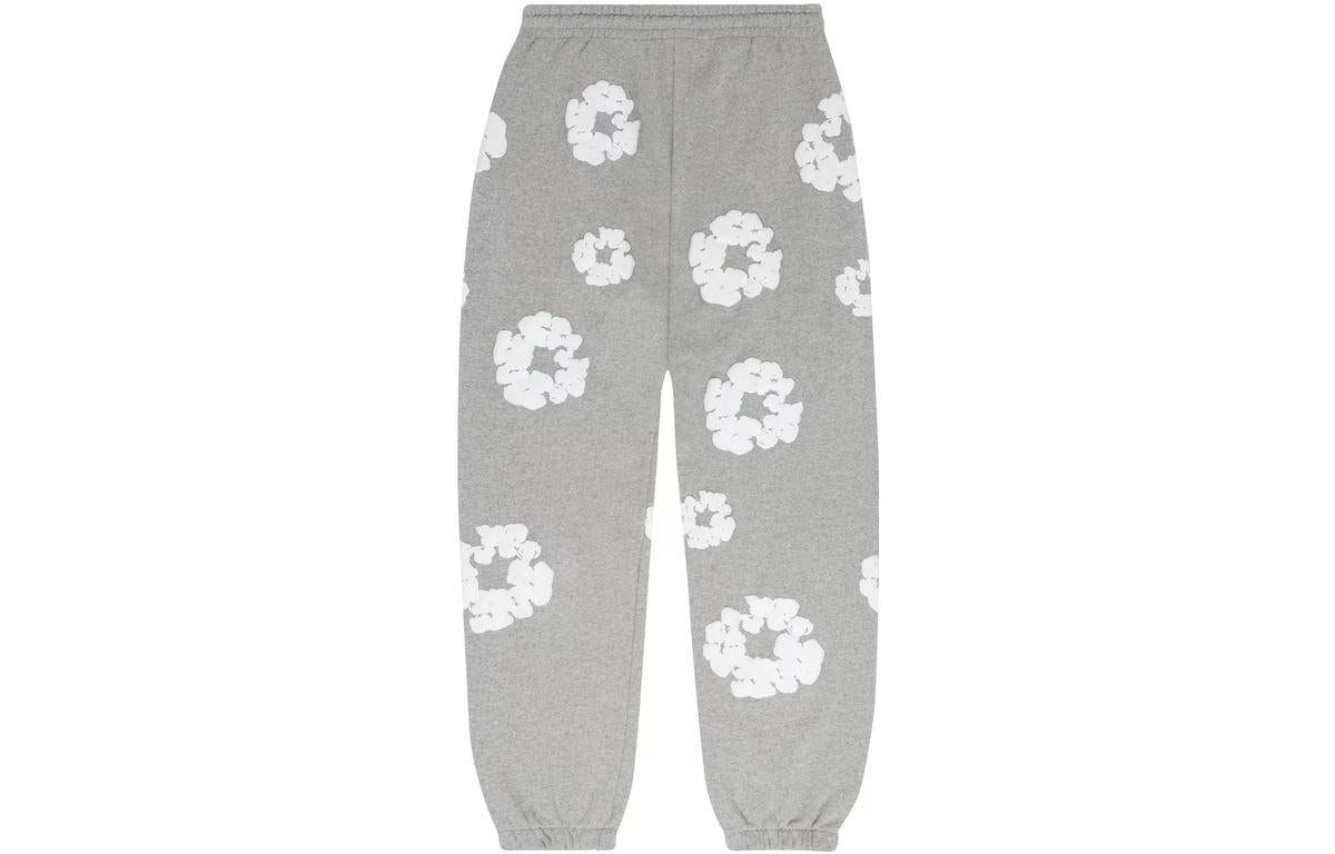 Denim Tears Cotton Wreath Sweatpants 'Grey White' 401-070-30