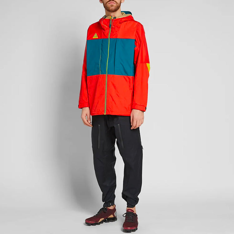 Nike ACG Anorak 'Habanero Red Geode Teal Parachute Beige' AQ2294-634