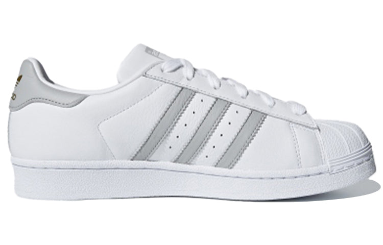 (WMNS) adidas originals Superstar 'White Grey' B42002