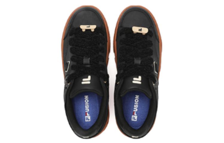 (WMNS) FILA FUSION Stack Skate Shoes 'Black Brown' T12W342208FBK
