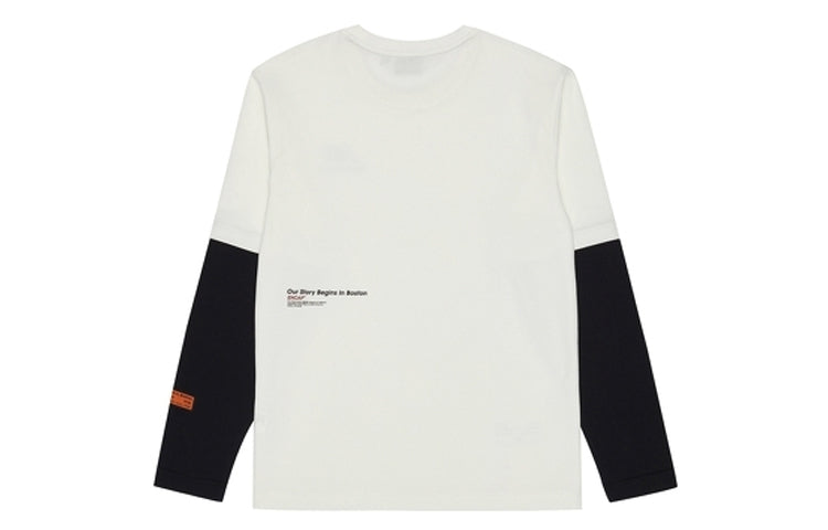 New Balance Colorblock Casual Long Sleeves Pullover Couple Style White NDA34013-IV