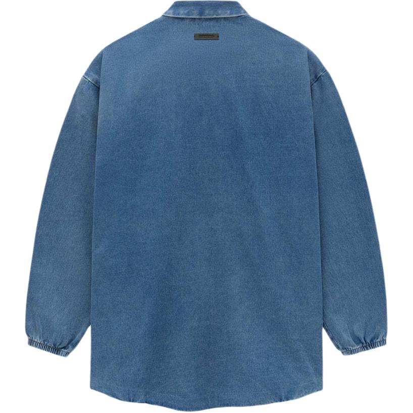 Fear of God Essentials SS24 Denim Overshirt 'Medium Wash' 202SU244590F
