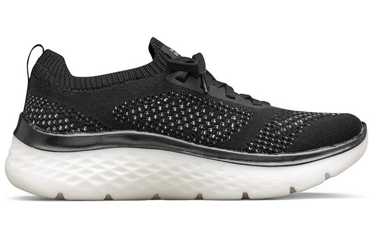 (WMNS) Skechers Go Walk Hyper Burst Low-Top Sneakers Black/White 124593-BKW