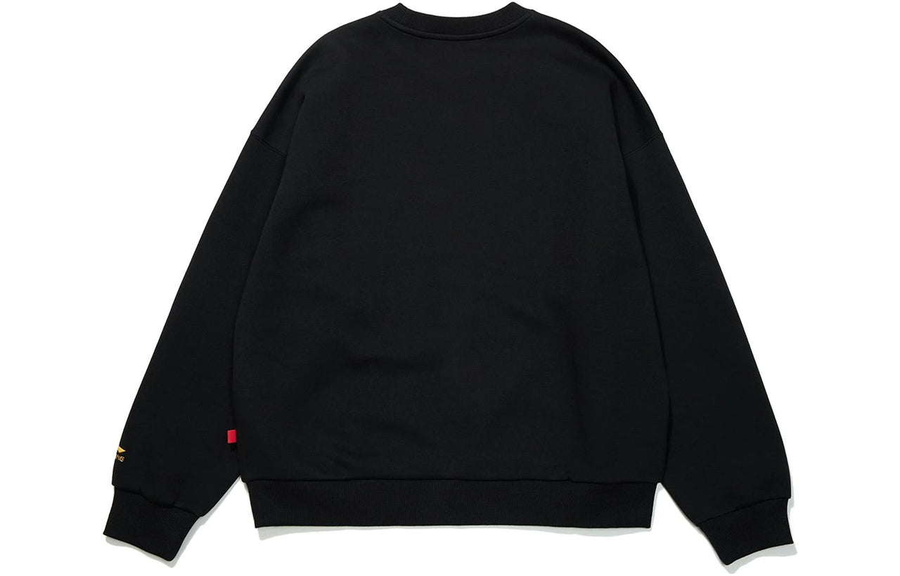 (WMNS) Li-Ning Rijindoujin Knit Pullover 'Black' AWDT074-2