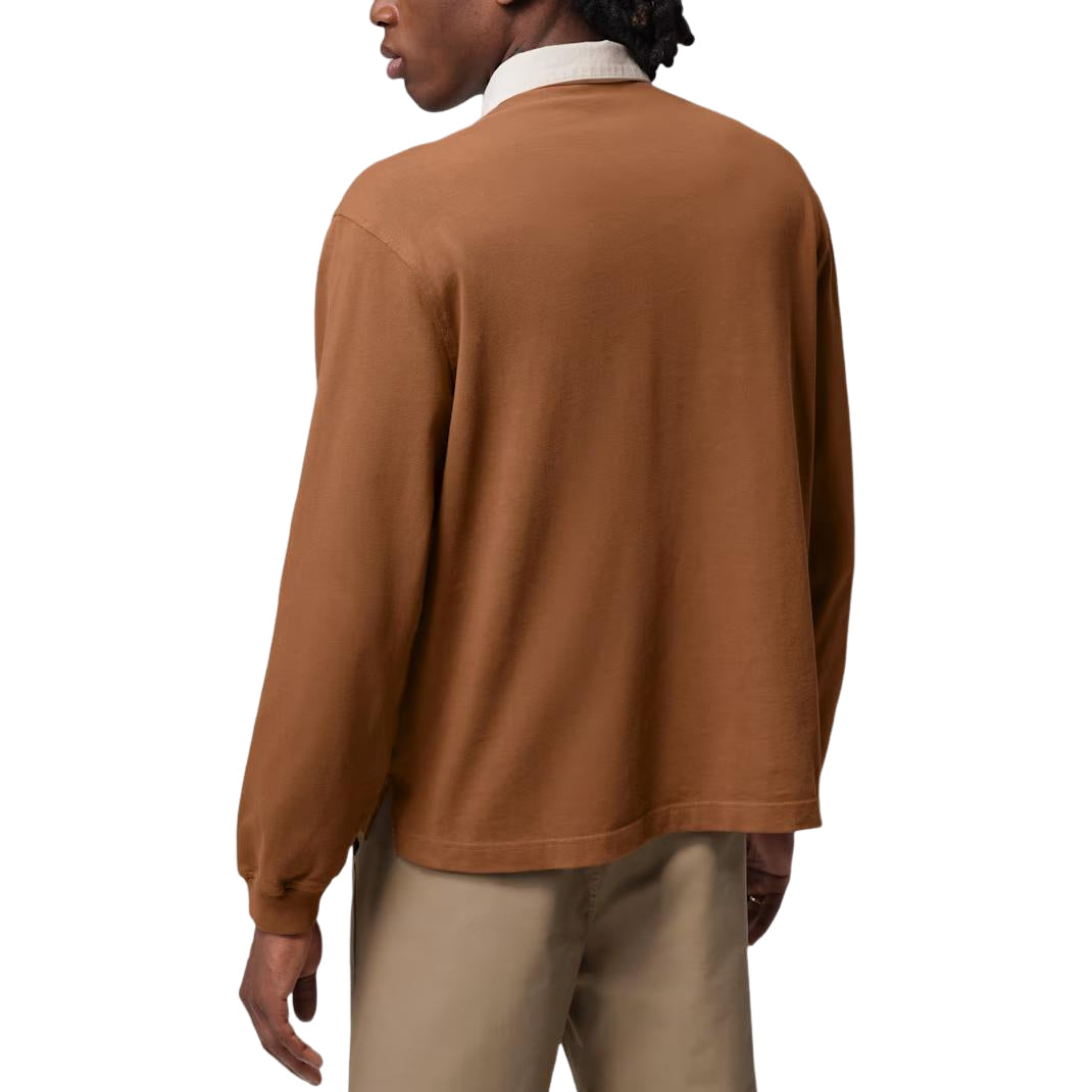 Jordan Flight Essentials Rugby T-Shirt 'Light British Tan Sail Shadow Brown' IM9148-281
