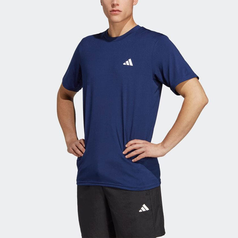 adidas Train Essentials Stretch Training Tee 'Dark Blue White' IC7414
