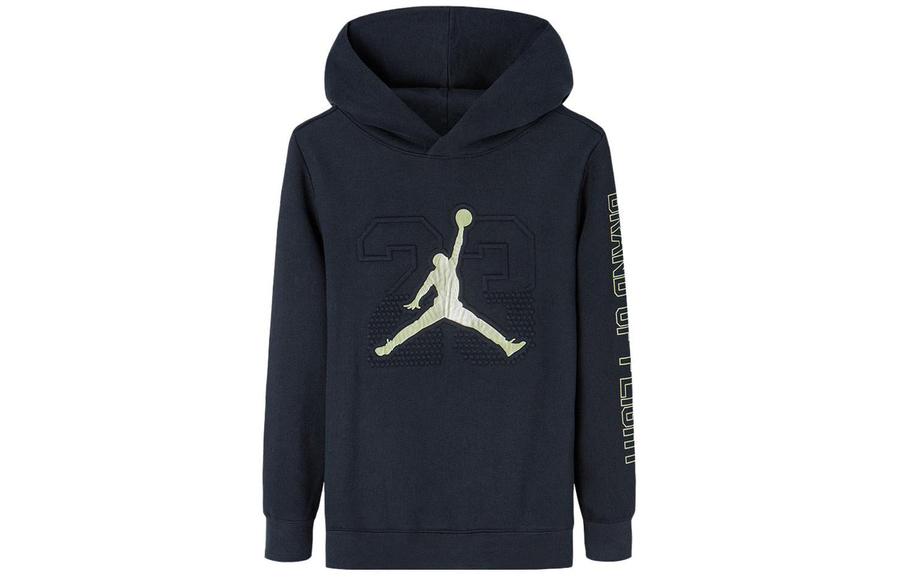 (GS) Air Jordan Jumpman Basketball Hoodie 'Navy White' JD2042089GS-001