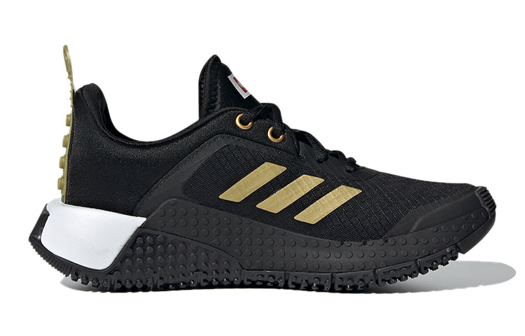 (GS) adidas LEGO x Sport Big Kid 'Black Gold Metallic' FY8444