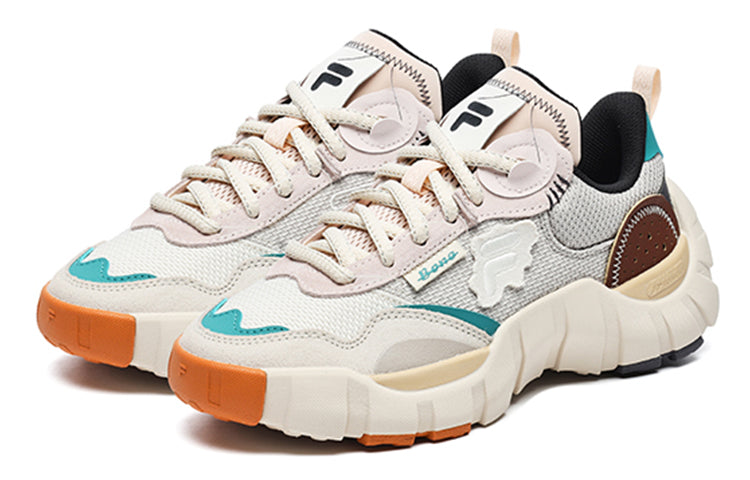 (WMNS) FILA FUSION Bone Sneakers 'Pink Grey White' T12W241203FBS