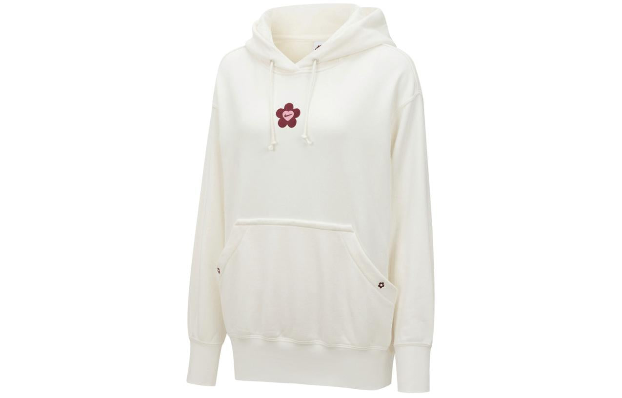 (WMNS) Nike AS NSW VDAY FLC Hoodie GCEL 'White' HF1135-133