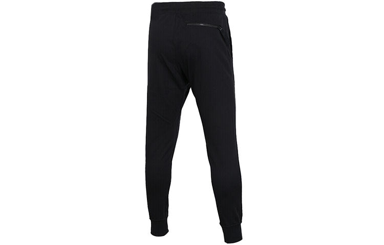 Men's Nike AF-1 Printing Knit Windproof Bundle Feet Long Pants/Trousers Black AH2031-010