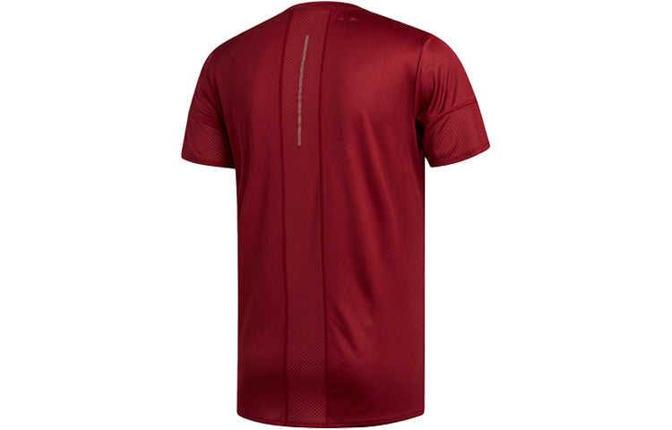 adidas 25/7 Rise Up N Run Parley Tee 'Burgundy' EI6323