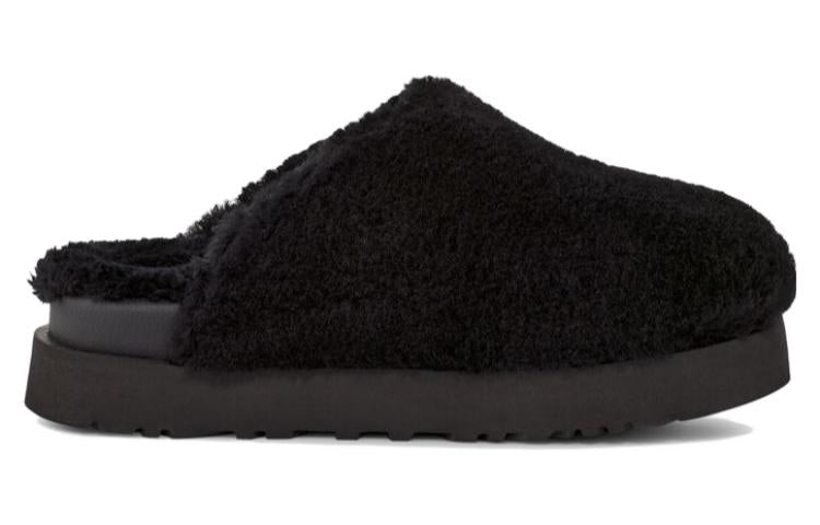 (WMNS) UGG Fuzz Sugar Slide 'Black' 1135132-BLK