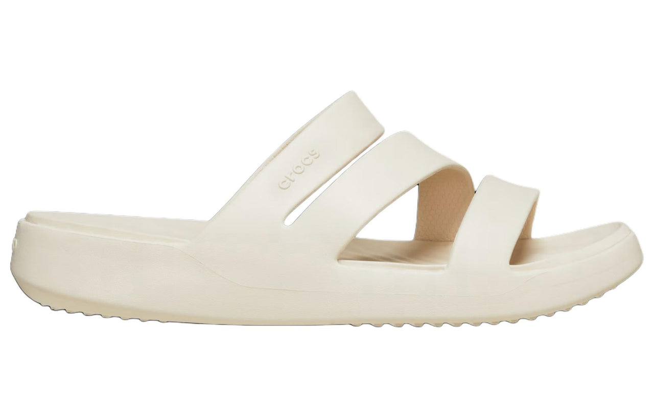 (WMNS) Crocs Getaway Strappy Slides 'Cream White' 209587-160