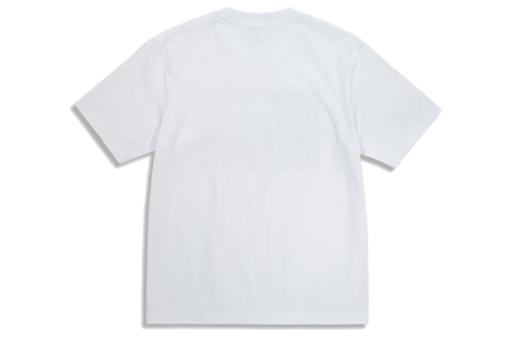 Li-Ning BADFIVE Printing Sports Round Neck Short Sleeve 'White' AHSQ701-2