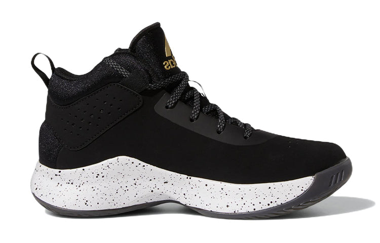 (GS) adidas Cross 'Em Up 5 Wide J 'Black Gold Metallic' GX4790