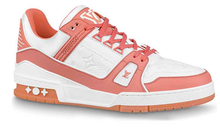 LOUIS VUITTON Trainer Sneakers 'Peach White' 1A8KC8