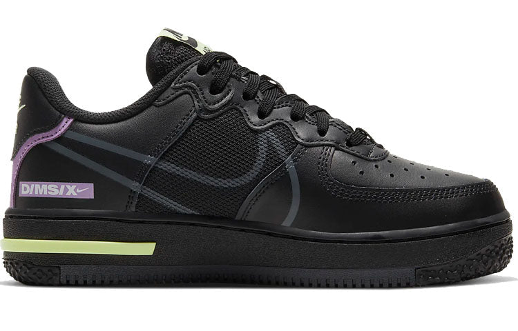 (GS) Nike Air Force 1 React 'Triple Black' CD6960-001