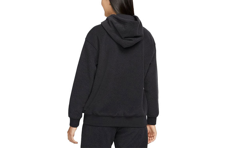 (WMNS) AS W Nike Sportswear ESSNTL PLSH Hoodie Black DD5119-010