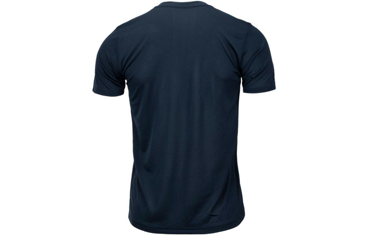 NIKE Solid Round Neck T-Shirt 'Dark Navy Blue' 718834-451