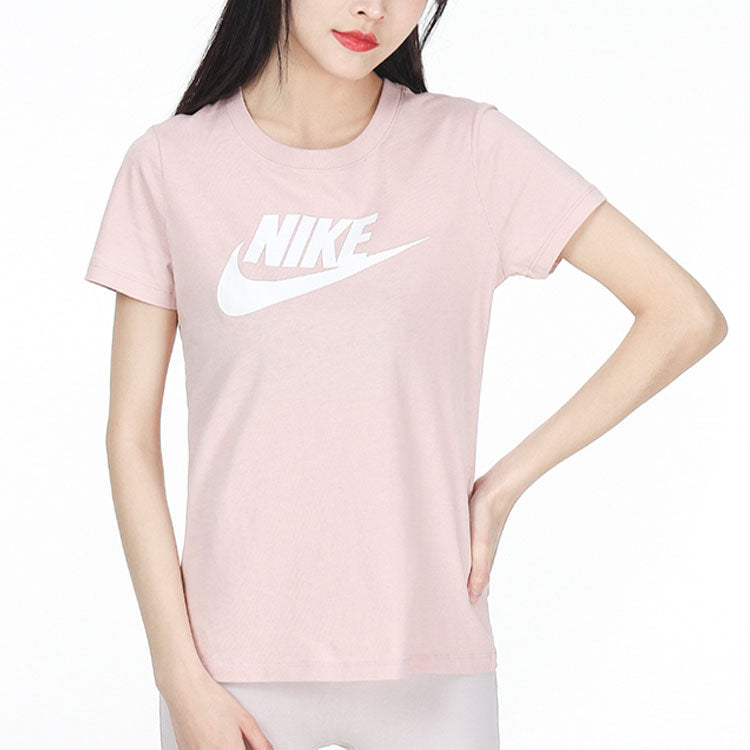 (WMNS) Nike AS W Nike Sportswear Tee ESSNTL ICON FUTUR PINK OXFORD BV6170-601