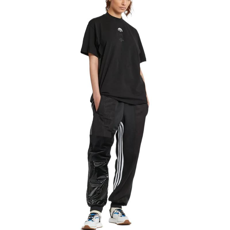 adidas originals x alexander wang Crossover Solid Color Logo Casual Short Sleeve Black T-Shirt CD0905