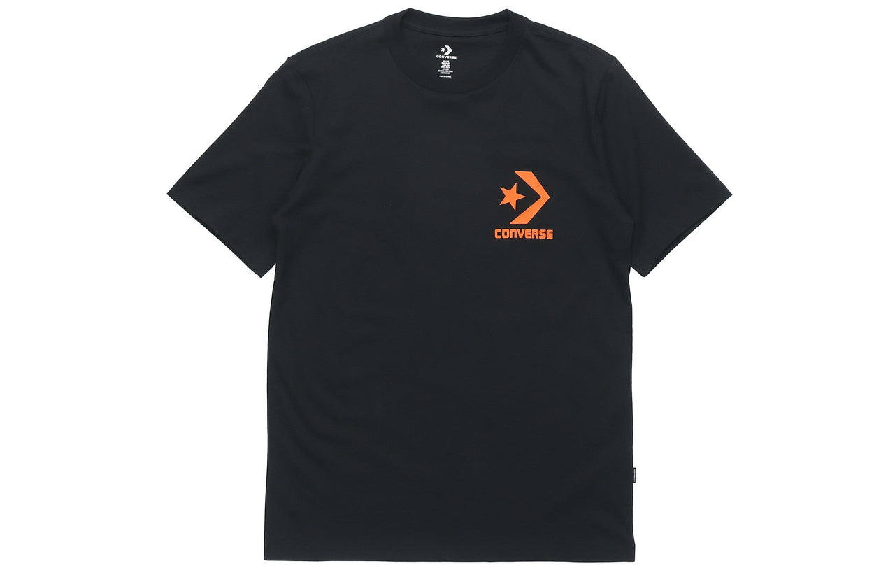 Men's Converse Logo Printing Casual Short Sleeve Black 10018868-001