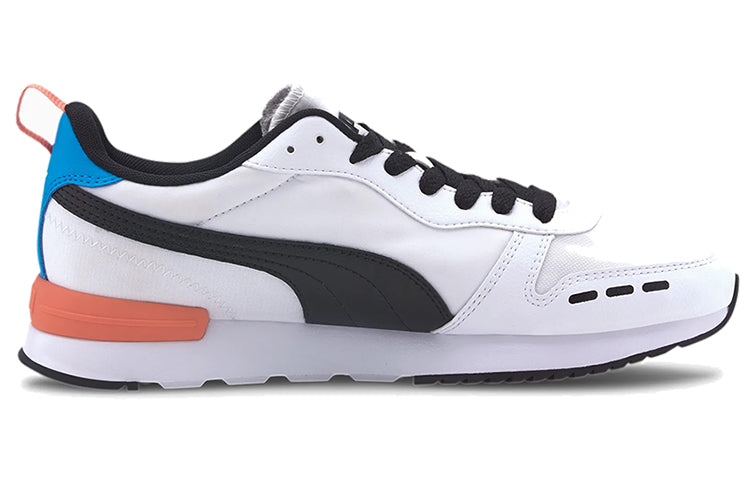 PUMA R78 Neon Low Running Shoes Black/Orange/White 373203-02