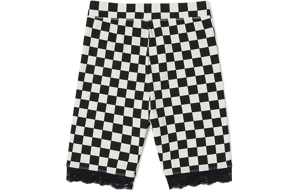 (WMNS) Vans Oversized Floral Legging Shorts 'Black' VN00074SBLK