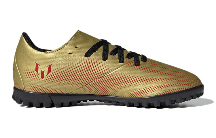 (GS) adidas Nemeziz Messi .4 TF 'Gold Metallic Scarlet Core Black' FY0812
